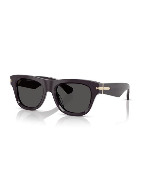 Burberry Square Bordeaux Dark Grey Sunglasses 